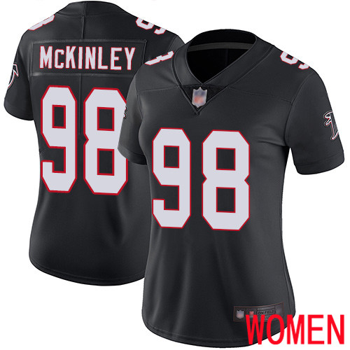 Atlanta Falcons Limited Black Women Takkarist McKinley Alternate Jersey NFL Football #98 Vapor Untouchable->women nfl jersey->Women Jersey